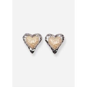 NEW JULIETTA women's heart studs earrings in silver